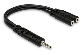 Hosa YMM-232 Y Cable - 3.5mm TRS Male to Dual 3.5mm TRS Female