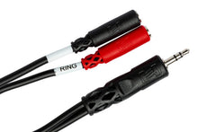 Load image into Gallery viewer, Hosa YMM-261 Stereo Breakout Cable - 3.5mm TRS to Left and Right 3.5mm TS Female