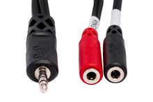 Load image into Gallery viewer, Hosa YMM-261 Stereo Breakout Cable - 3.5mm TRS to Left and Right 3.5mm TS Female