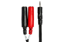 Charger l'image dans la galerie, Hosa YMP-137 Stereo Breakout Cable - 3.5mm TRS Male to Left and Right 1/4 inch TS Female