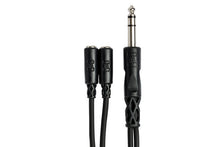 Charger l'image dans la galerie, Hosa YMP-234 Y Cable - 1/4 inch TRS Male to Dual 3.5mm TRS Female