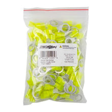 Load image into Gallery viewer, Install Bay YNRT38 Yellow Nylon Ring Terminal 12-10 Gauge 3/8 in Package of 100