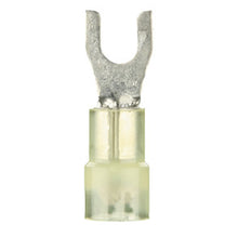 Load image into Gallery viewer, Install Bay YNST8 Yellow Nylon Spade Terminal 12-10 Gauge #8 - Package of 100