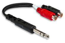 Load image into Gallery viewer, Hosa YPR-102 Stereo Breakout Cable - 1/4 inch TRS Male to Left and Right RCA Female