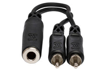 Charger l'image dans la galerie, Hosa YPR-131 Y Cable - 1/4 inch TS Female to Dual RCA Male
