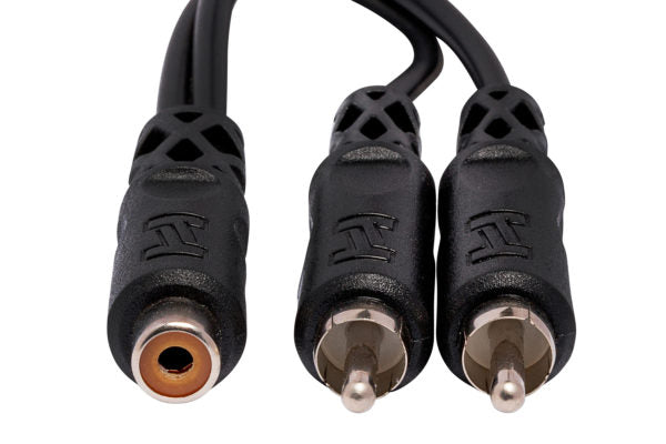 Hosa YRA-105 Y Cable - RCA Female to Dual RCA Male