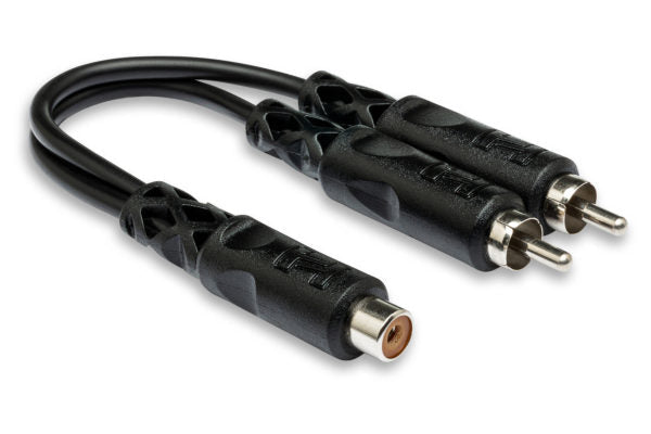 Hosa YRA-105 Y Cable - RCA Female to Dual RCA Male