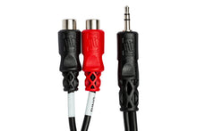 Charger l'image dans la galerie, Hosa YRA-154 Stereo Breakout Cable - 3.5mm TRS Male to Left and Right RCA Female