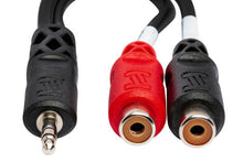 Charger l'image dans la galerie, Hosa YRA-154 Stereo Breakout Cable - 3.5mm TRS Male to Left and Right RCA Female