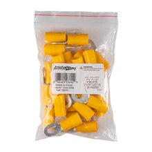 Charger l'image dans la galerie, Install Bay YVRT4516 Yellow Vinyl Ring Terminal 4 Gauge 5/16 inch - Package of 25