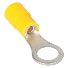 Load image into Gallery viewer, Install Bay YVRT6 Yellow Vinyl Ring Terminal 12-10 Gauge #6 Package of 100