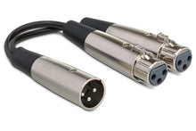 Load image into Gallery viewer, Hosa YXF-101.5 Y Cable XLR Male to Dual XLR Female 1.5 foot