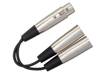 Load image into Gallery viewer, Hosa YXM-101.5 Y Cable XLR Female to Dual XLR Male 1.5 foot