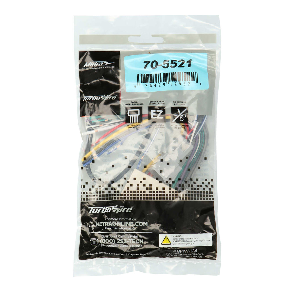 Metra 70-5521 Radio Replacement Harness - Compatible Fits for Ford / Lincoln / Mercury 1998-2012