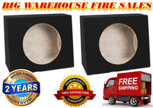 Load image into Gallery viewer, 2 NEW Single 12&quot; Reg Cab Truck Subwoofer Sealed Enclosure Stereo Bass Sub Box