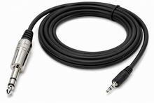 Load image into Gallery viewer, MR DJ CEQS3 MR DJ 3 FEET CABLE 1/4" TRS (STEREO) TO 1/8" MINI TRS (STEREO)