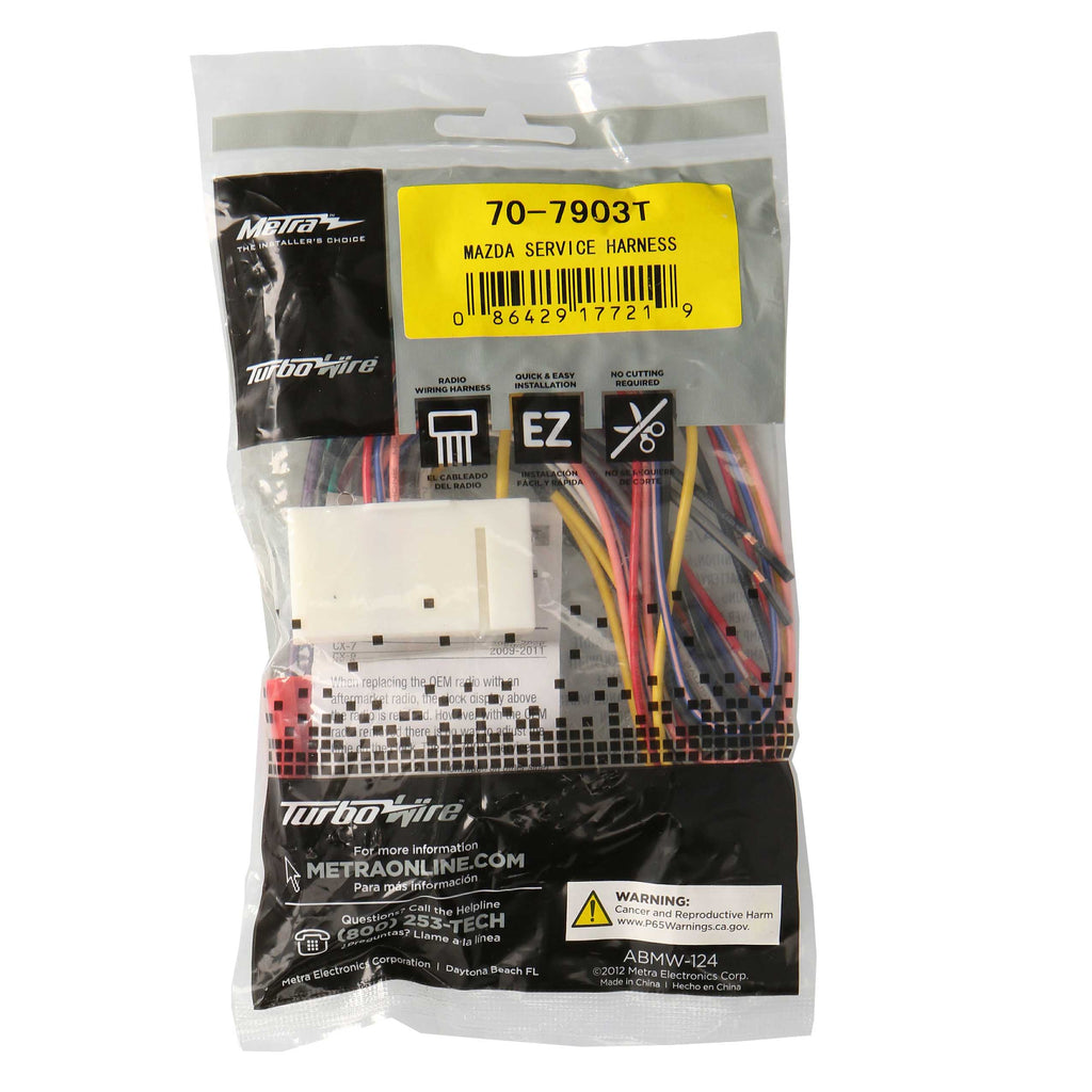 Metra 70-7903T Service Harness - Compatible Fits for Mazda CX-7 / CX-9 / RX8 2007-2015