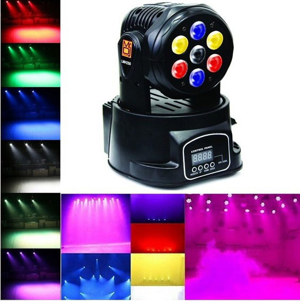 4 MR DJ LMH250 100W RGBW 7-LED Moving Head DJ Light
