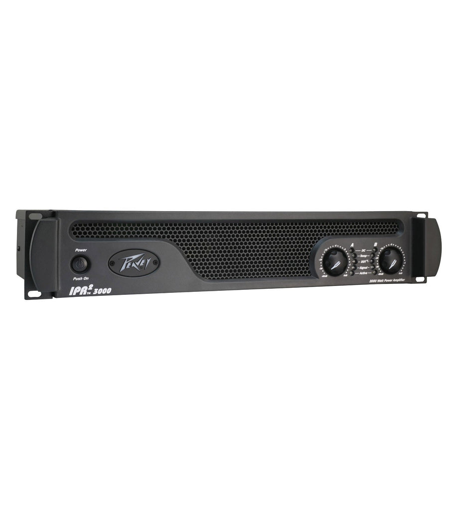 Peavey IPR 2 3000 2-Channel Lightweight 3000W Power Amplifier +PVI100XLR Mic+2 Speaker Cables