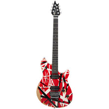 Charger l'image dans la galerie, EVH 5107500315 Wolfgang Special Striped Series (Red Black and White Aged)