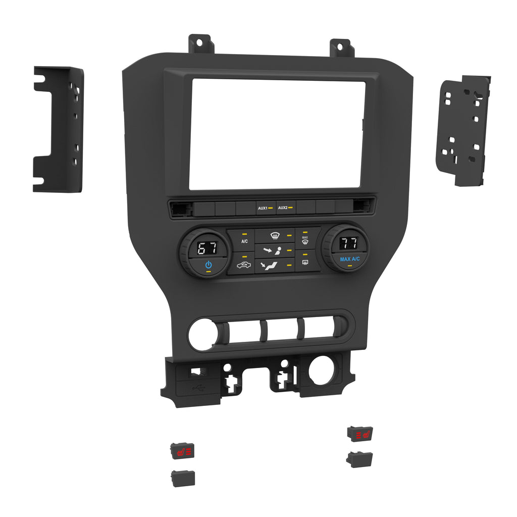 Metra 99-5865CH Dash Kit - Compatible Fits for Ford Mustang 2015-2023 (w/Manual Climate Controls)