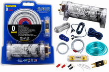 Charger l'image dans la galerie, Absolute KITCAP0GASI 0 Gauge Amplifier Installation Kit &amp; 4 Farad Digital Capacitor Package