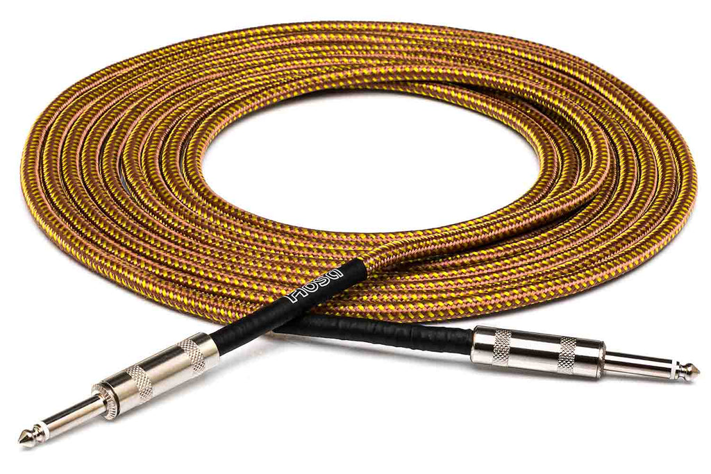 Hosa GTR-518 Straight Tweed Guitar Cable - 18 Feet