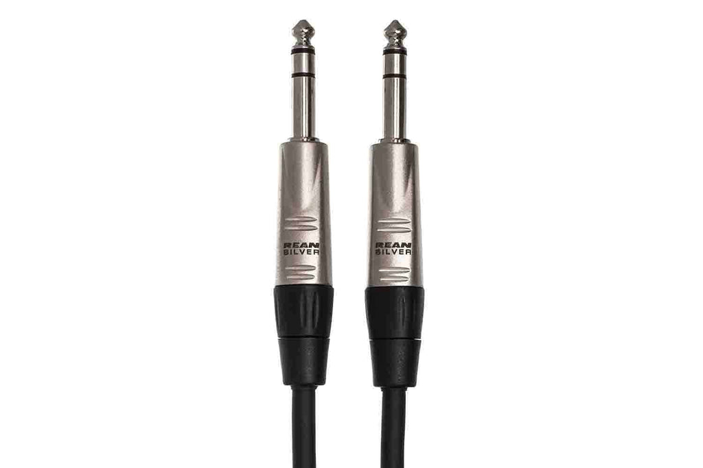 Hosa HSS-015 Pro Balanced Interconnect Cable, REAN 1/4 in TRS to Same - 15 Feet