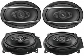 Pioneer TS-A6960F 450W 4-Way 6x9 Stereo Coaxial Speakers, 4-Ohm, Set of 2 Pairs