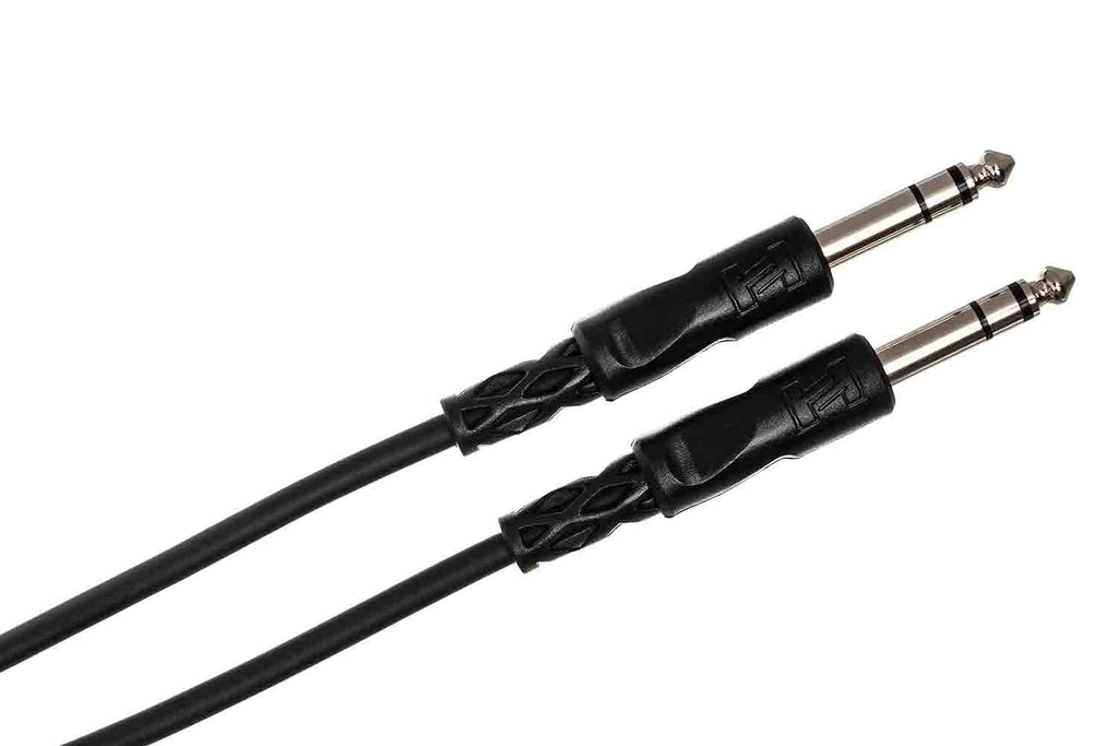 Hosa CSS-115 Balanced Interconnect Cable, 1/4 in TRS to Same - 15 Feet