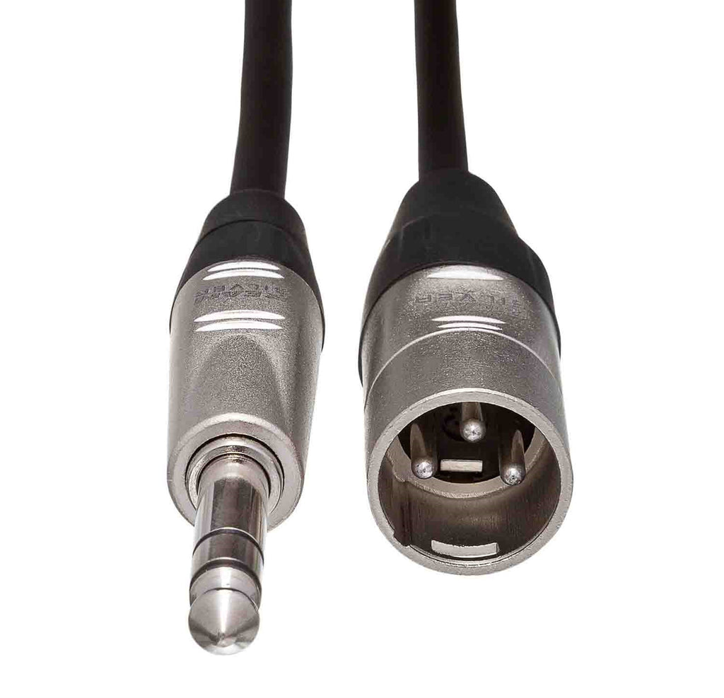 Hosa HSX-020, 1/4" TRS to XLR3M Pro Balanced Interconnect Cable - 20 Feet