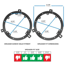 Charger l'image dans la galerie, Metra 82-6602 Speaker Adapter 1in Thick 6-6.75 inch Compatible Fits for Chyrsler 95-Up - Pair
