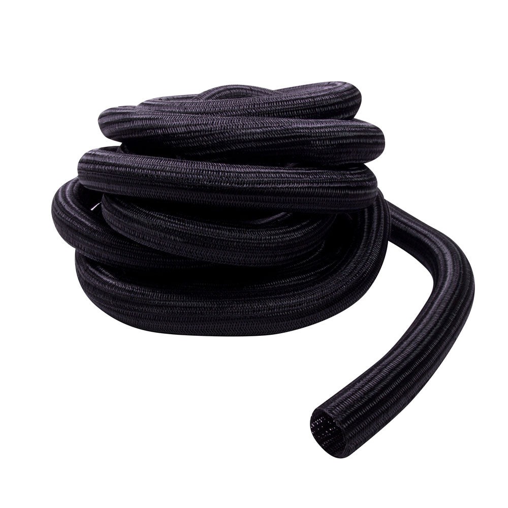 Install Bay F6N200BK 2in Self-Wrapping Split Braid Sleeving Black 25ft