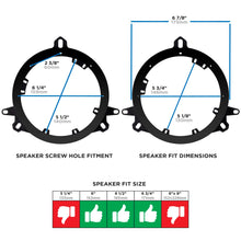 Load image into Gallery viewer, Metra 82-8148 6-6.75" Speaker Plate Compatible Fits Lexus/Porche/Scion/Toyota 1998-Up Pair