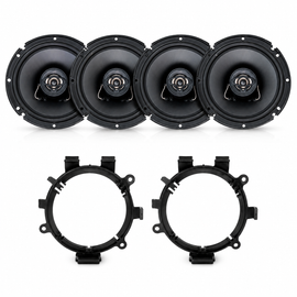 Cerwin Vega XED62 6.5” Front & Rear Speaker Harness Package Fit 1999-06 GM 4 Door