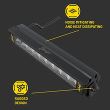 Charger l'image dans la galerie, Hexcore STL10LB 10-Inch Straight LED Light Bar, Driving Beam with Amber &amp; White Position Light