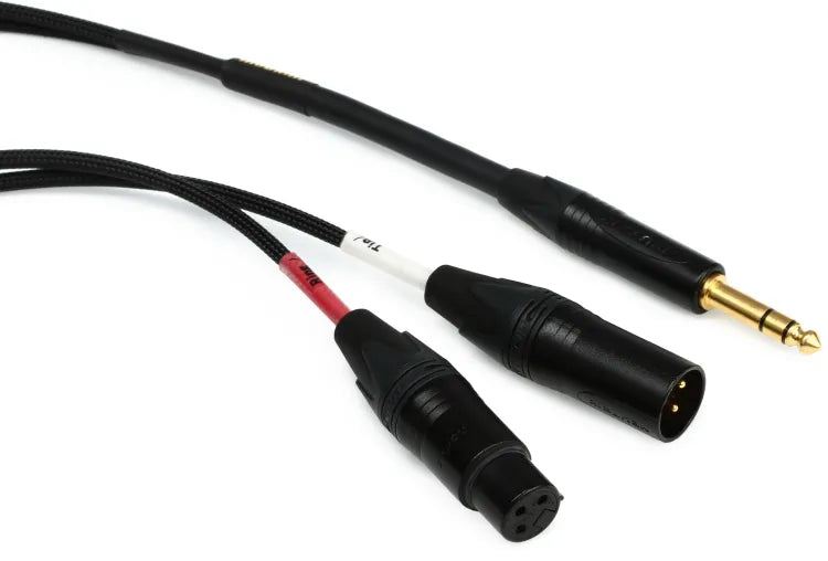 Mogami GOLD INSERT XLR-02 Gold Insert XLR Cable - 1/4-inch TRS Male to XLR Male/Female - 2 foot