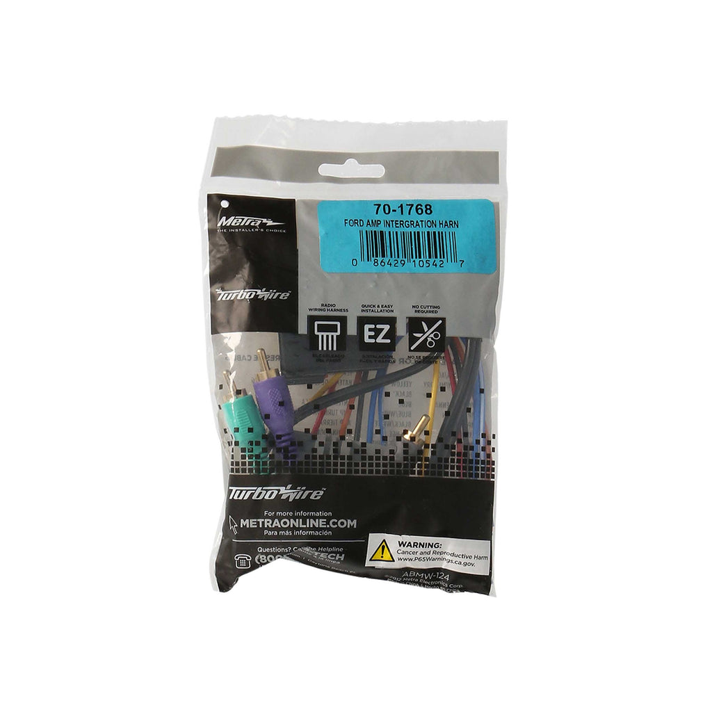 Metra 70-1768 Amp Integration Harness - Compatible Fits for Lincoln Mercury 1986-1993