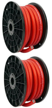 Charger l&#39;image dans la galerie, 2 Bullz Audio 1/0-gauge 50 Ft&lt;br/&gt;1/0-gauge 50 Ft feet power ground wire cables Xtream twisted audio red