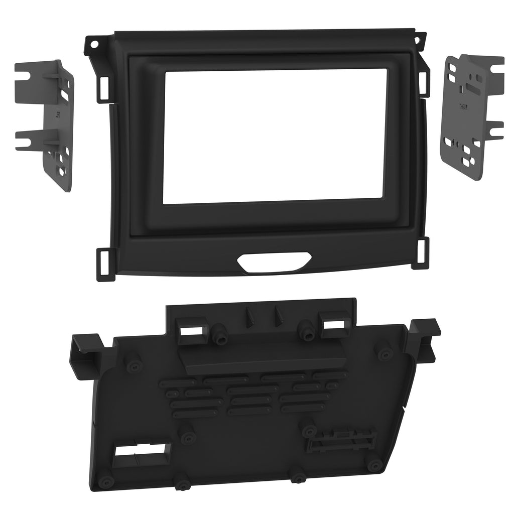Metra 99-5857B Single-DIN or Double-DIN Car Stereo Dash Kit - Compatible Fits for Ford Ranger 2019-Up with 4.2 Inch Color Screen
