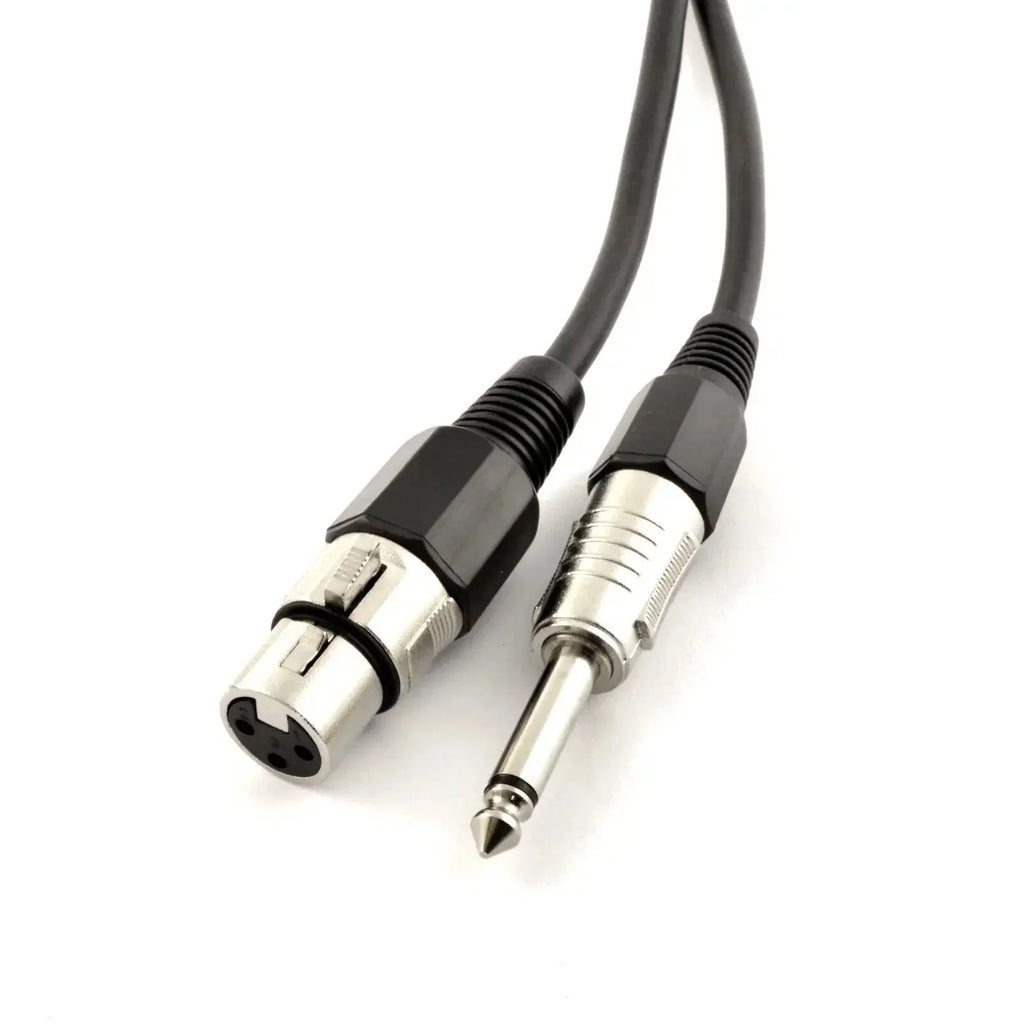 MR DJ CQXM100 100' Pro PA DJ Karaoke XLR Male to 1/4" TS Mono Male Plug Speaker Wire Cable