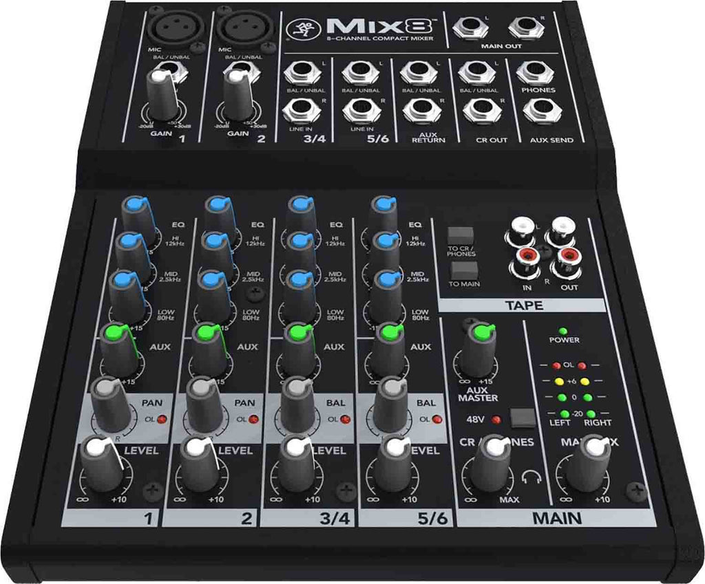 Mackie Mix8 8-Channel Mix Series Compact Mixer