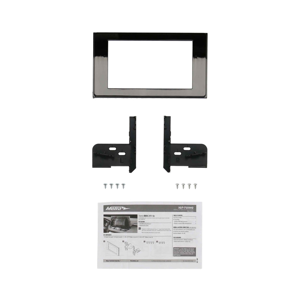 Metra 107-TO1HG Double-DIN Car Stereo Dash Kit - Compatible Fits for TOYOTA RAV4 2019-2024