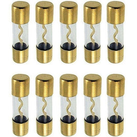 Absolute AGU100-10 100 Amp Gold-Plated AGU Glass Fuse (10 Pack)