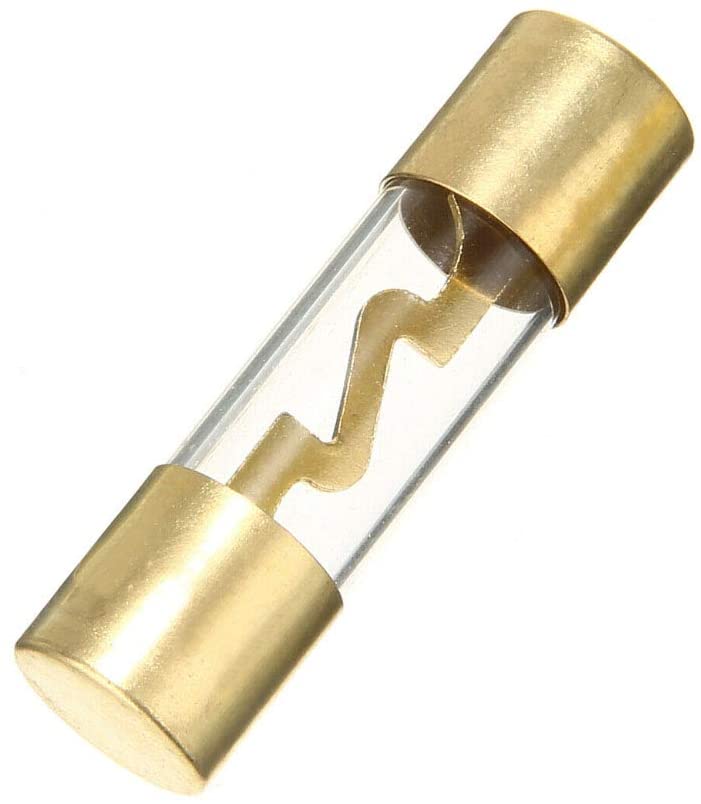 American Terminal TAGU80-5 80 Amp Gold-Plated AGU Glass Fuse (5 Pack)