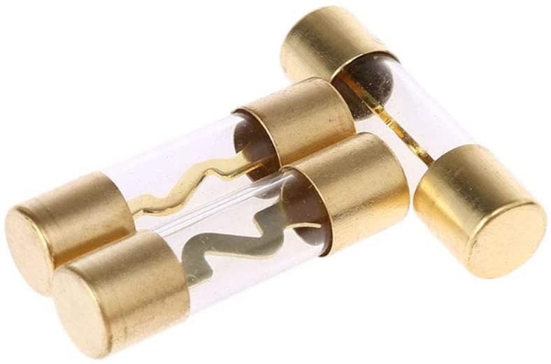American Terminal TAGU80-5 80 Amp Gold-Plated AGU Glass Fuse (5 Pack)