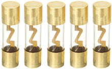 Load image into Gallery viewer, American Terminal TAGU80-5 80 Amp Gold-Plated AGU Glass Fuse (5 Pack)