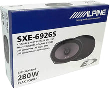 Charger l&#39;image dans la galerie, 2 Pair Alpine SXE-6926S 280w MAX, 45W RMS6 x 9&quot; 2-Way Coaxial Speakers