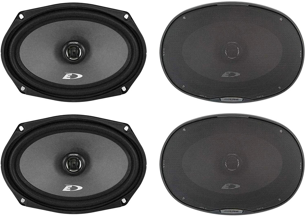 2 Pair Alpine SXE-6926S 280w MAX, 45W RMS6 x 9" 2-Way Coaxial Speakers