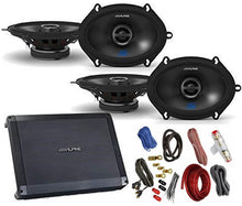 Load image into Gallery viewer, Alpine BBX-F1200 Amplifier with Two Pair of Alpine S-S57 5X7/6X8 Coax Speakers, and Wiring Kit